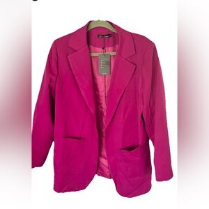 Vibrant Fuchsia Women's Blazer LARGE NWT